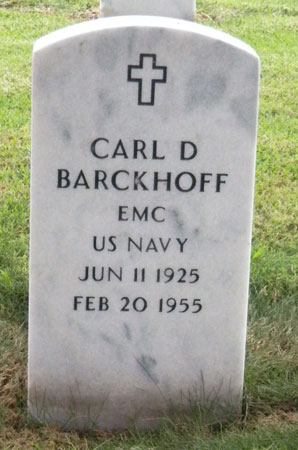 Carl Donald Barckhoff marker